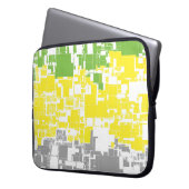 Feldebene für geometrische Funky Abstrakt Lithroma Laptopschutzhülle (Vorderseite Links)