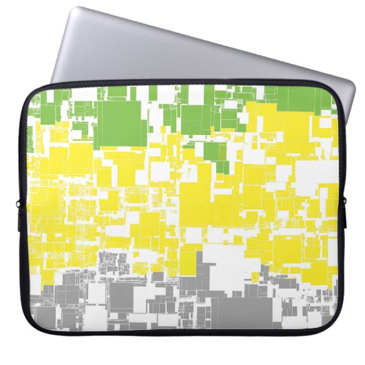 Feldebene für geometrische Funky Abstrakt Lithroma Laptopschutzhülle (Vorderseite)