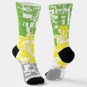 Feldebene für geometrische Funky Abstrakt Lithroma Socken (Gewinkelt)