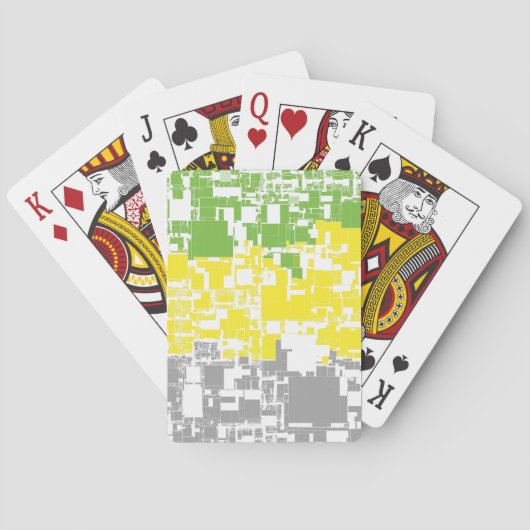 Feldebene für geometrische Funky Abstrakt Lithroma Spielkarten (Rückseite)