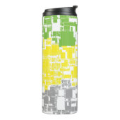 Feldebene für geometrische Funky Abstrakt Lithroma Thermosbecher (Nach links gedreht)