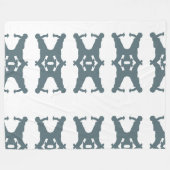 Feldenkrais Blanket - Rollmuster in Grau Fleecedecke (Vorderseite (Horizontal))