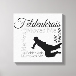 Feldenkrais Moves Me Leinwand | Schwarz/Weiß
