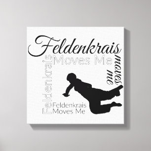 Feldenkrais Moves Me Leinwand Schwarz/Weiß