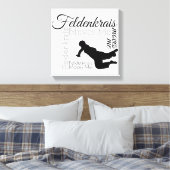 Feldenkrais Moves Me Leinwand | Schwarz/Weiß (Insitu (Schlafzimmer))