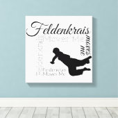 Feldenkrais Moves Me Leinwand | Schwarz/Weiß (Insitu (Holzboden))