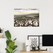 Felder der arktischen Baumwolle Poster (Heimbüro)