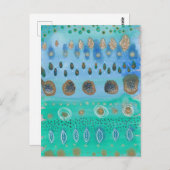 Felder der Blume Aquarellkunst Postkarte (Vorne/Hinten)