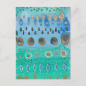 Felder der Blume Aquarellkunst Postkarte (Vorderseite)