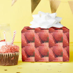 Felder der Erdbeerliebe Geschenkpapier