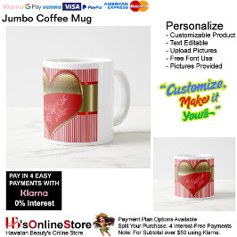 Felder der Hearts Jumbo Specialty Tasse