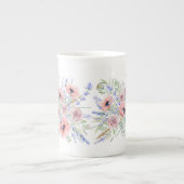 Felder der Provence Bouquet Porzellantasse (Vorderseite)