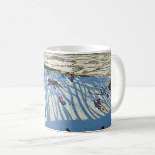 Felder der Schatten Monyash Derbyshire Kaffeetasse (VorderseiteRechts)