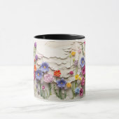 Felder der Wildblumen 3D-Tasse Tasse (Zentrum)