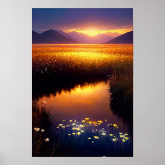 Felder des goldenen Grases Poster (Vorne)