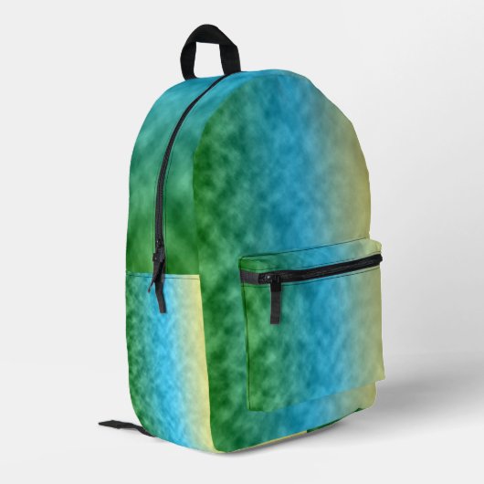 Felder des Lichts Bedruckter Rucksack (Rückseitige Ecke links)