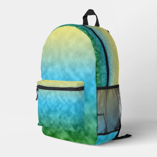 Felder des Lichts Bedruckter Rucksack (Rückseitige Ecke Rechts)