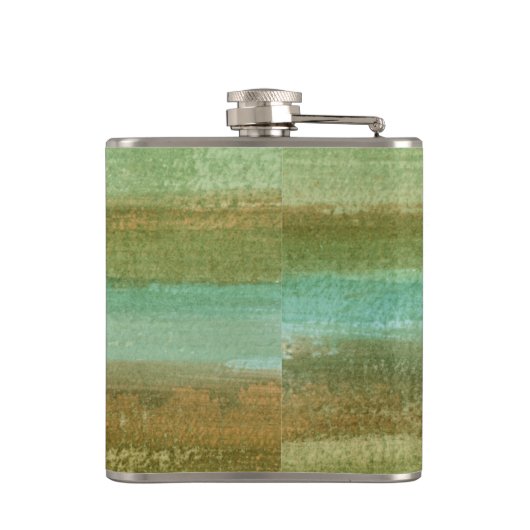 Felder im Frühjahr I Flachmann (Rückseite)