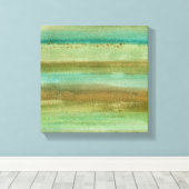 Felder im Frühjahr I Leinwanddruck (Insitu (Holzboden))