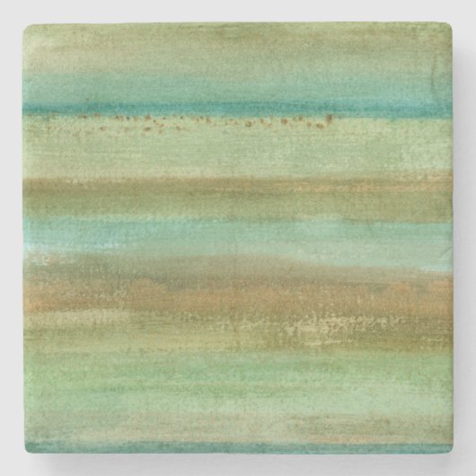 Felder im Frühjahr I Steinuntersetzer (Vorderseite)