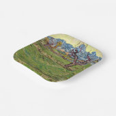 Felder in der Nähe der Alpilles Vincent van Gogh Pappteller (Gewinkelt)