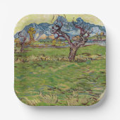 Felder in der Nähe der Alpilles Vincent van Gogh Pappteller (Vorderseite)