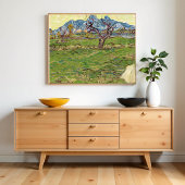 Felder in der Nähe der Alpilles Vincent van Gogh Poster