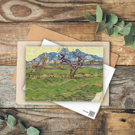 Felder in der Nähe der Alpilles Vincent van Gogh Postkarte