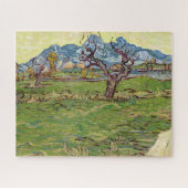Felder in der Nähe der Alpilles Vincent van Gogh Puzzle (Horizontal)