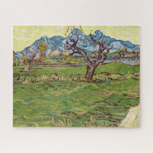 Felder in der Nähe der Alpilles Vincent van Gogh Puzzle