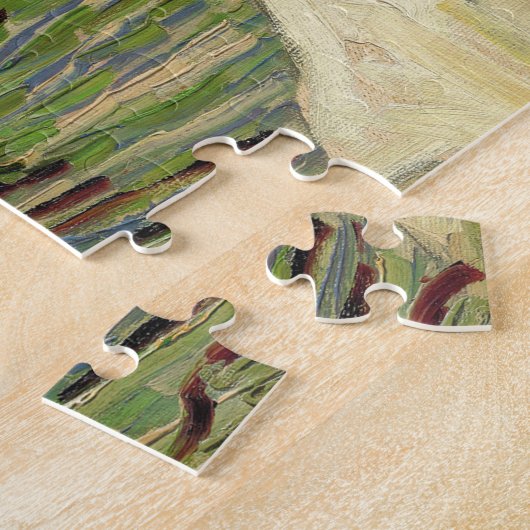 Felder in der Nähe der Alpilles Vincent van Gogh Puzzle (Seite)
