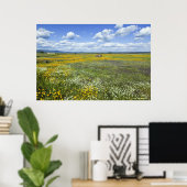 Felder in Springtime bei Guadalupe Poster (Heimbüro)