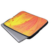 Felder mit goldenem Feuer Laptopschutzhülle (Vorne Knopf)