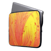 Felder mit goldenem Feuer Laptopschutzhülle (Vorderseite Links)