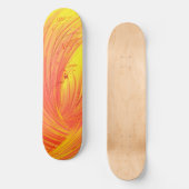 Felder mit goldenem Feuer Skateboard (Vorderseite)