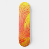 Felder mit goldenem Feuer Skateboard (Vorderseite)