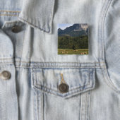 Felder mit Heuballen, Alberta, Kanada Button (Beispiel)