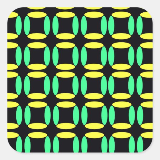 Felder Quadratischer Aufkleber (Vorderseite)