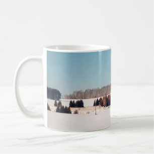 Felder und Wälder Zentralrusslands. Architektur Kaffeetasse
