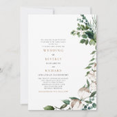 Felder von Cotton Tan & White Parents Wedding Einladung (Vorderseite)