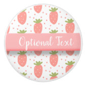 Felder von Erdbeeren Keramikknauf (Vorderseite)