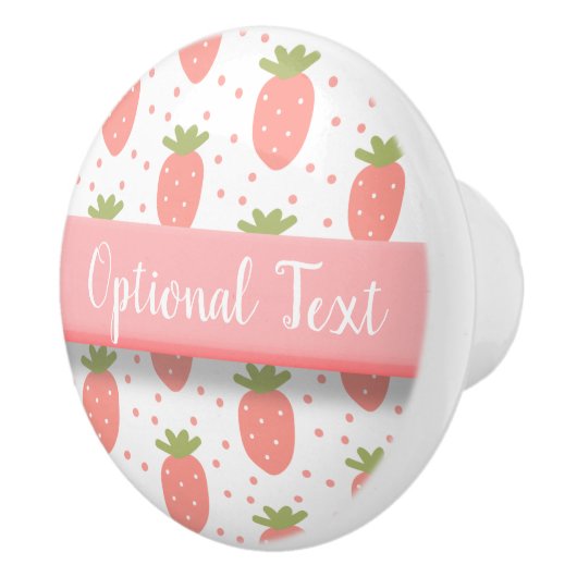 Felder von Erdbeeren Keramikknauf (Rechts)