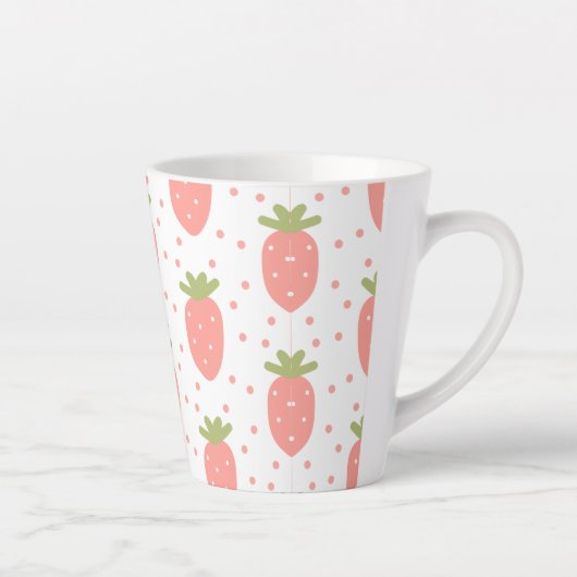 Felder von Erdbeeren Milchtasse (Rechts)