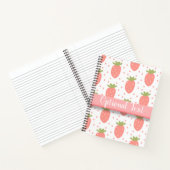 Felder von Erdbeeren Notizblock (Innenseite)