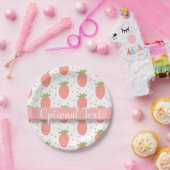 Felder von Erdbeeren Pappteller (Party)