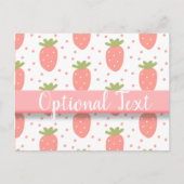 Felder von Erdbeeren Postkarte (Vorderseite)