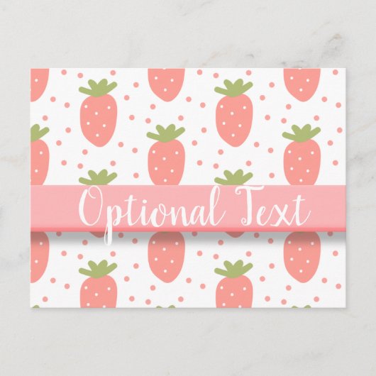 Felder von Erdbeeren Postkarte (Vorderseite)