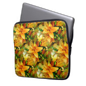 Felder von Lilies...... Laptopschutzhülle (Vorderseite Links)