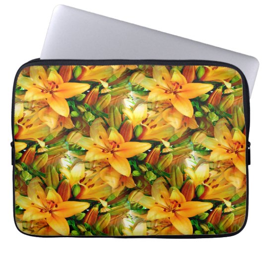 Felder von Lilies...... Laptopschutzhülle (Vorderseite)