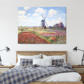 Felder von Tulip, von Claude Monet Leinwanddruck (Insitu (Schlafzimmer))